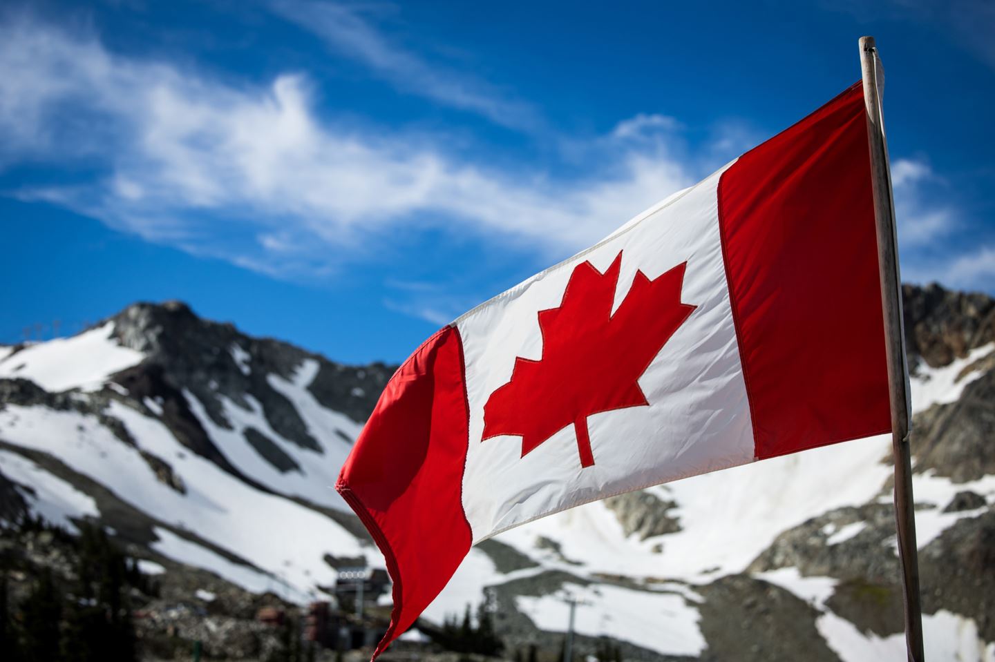 Canada Flag in Whistler
