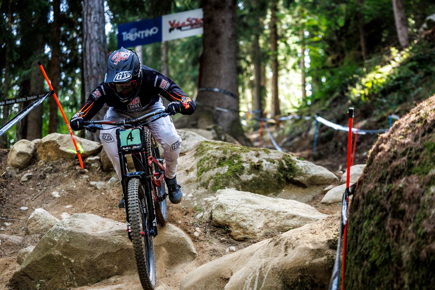 Tegan Cruz in his Qualification run in Val di Sole, Italy.