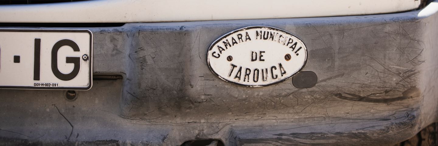 Front bumper of van in Tarouca, Portugal.