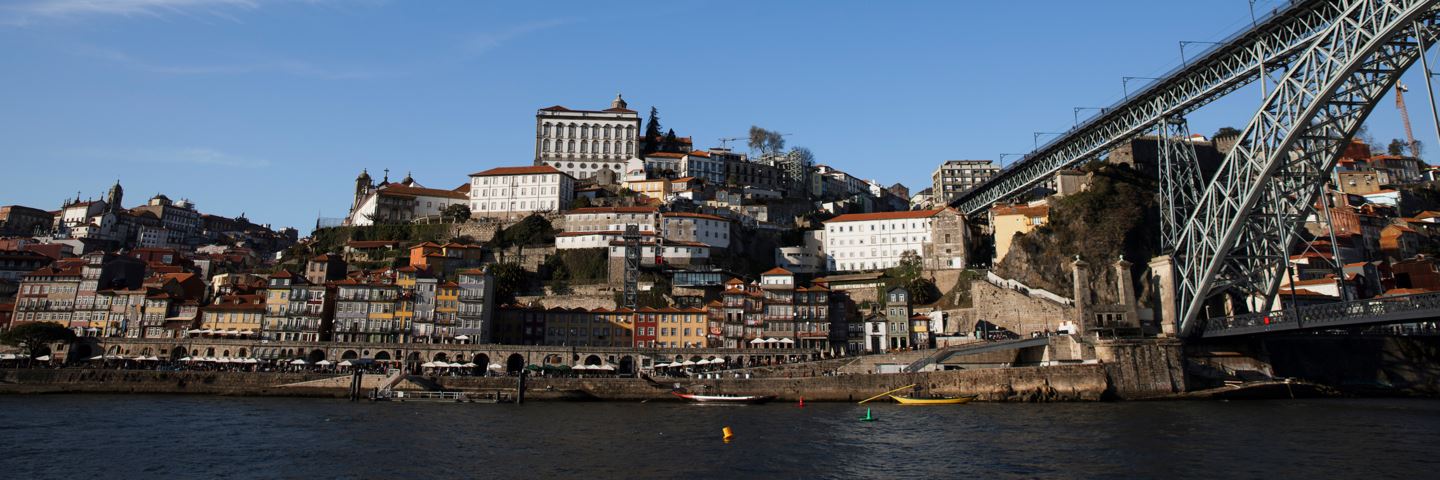 River's edge in Porto, Portugal.