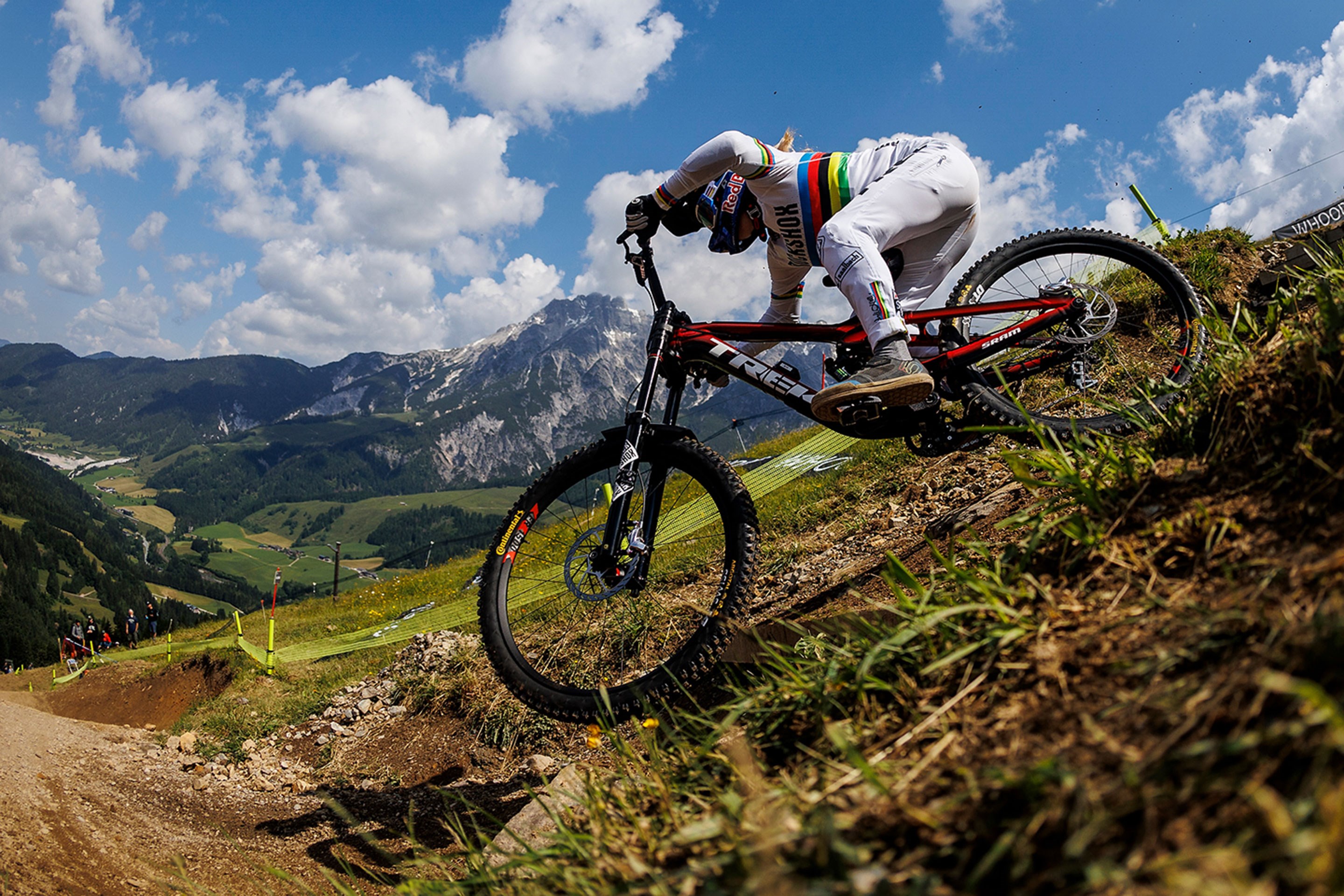 Vali dropping into her Finals run in Leogang, Austria.
